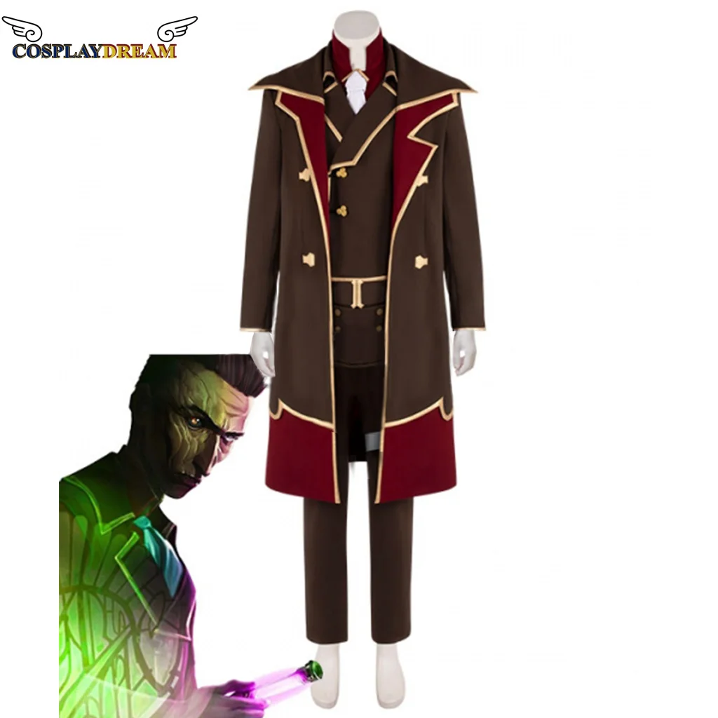 Game LOL Arcane Silco Cosplay Costume for Adult Man Suit Halloween Costumes Full Set