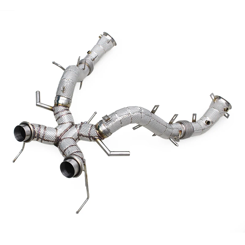 

SUS304 Heat Shielded Performance Exhaust For Mclaren 600LT Spider/Coupe 3.8T 2018-2020 Free Flow Pipe