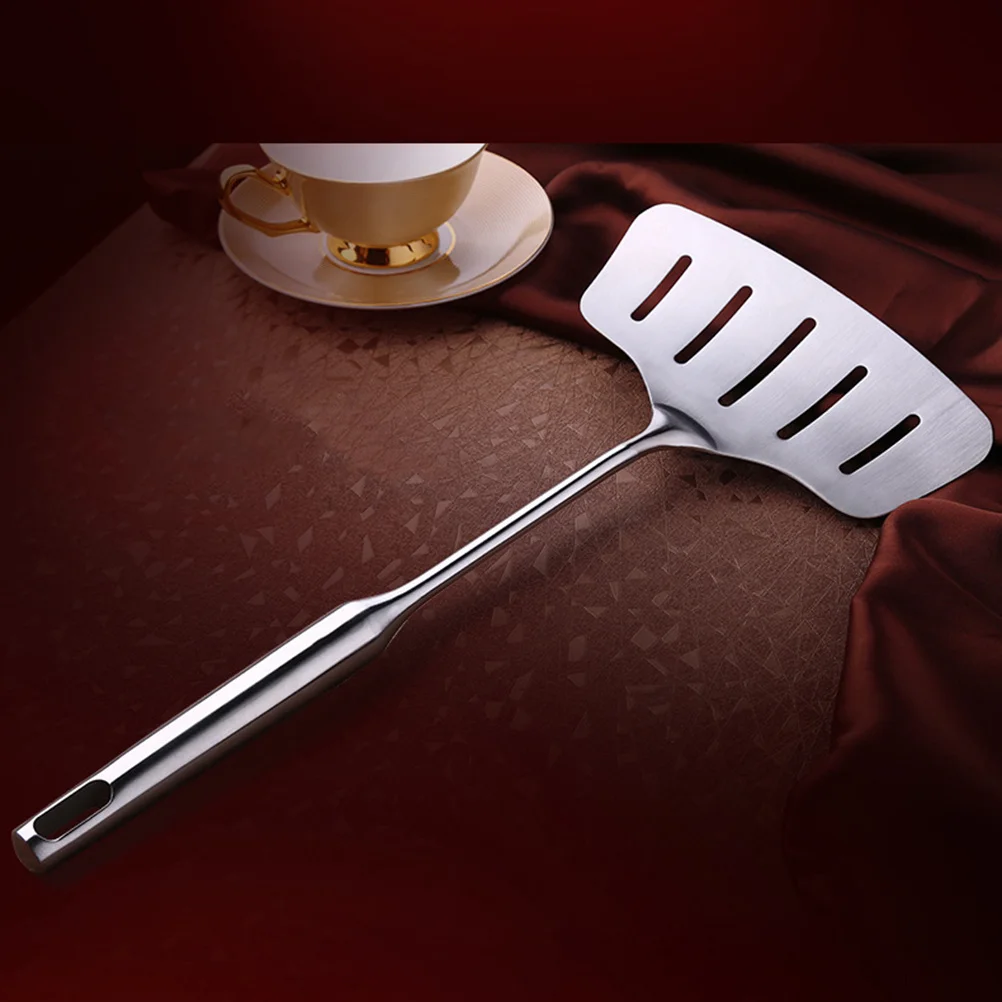

304 Stainless Steel Fish Spatula Slotted Turner Cooking Tool for Kitchen Fried Fish Steak Slotted Turner