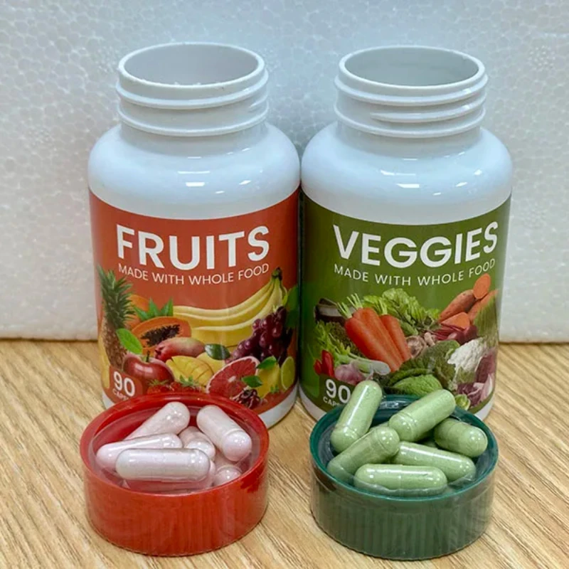 

1 set Fruit and Vegetable Capsule Vitamin Supplement Filled with Vitamins and Minerals Promote Antioxidants health food