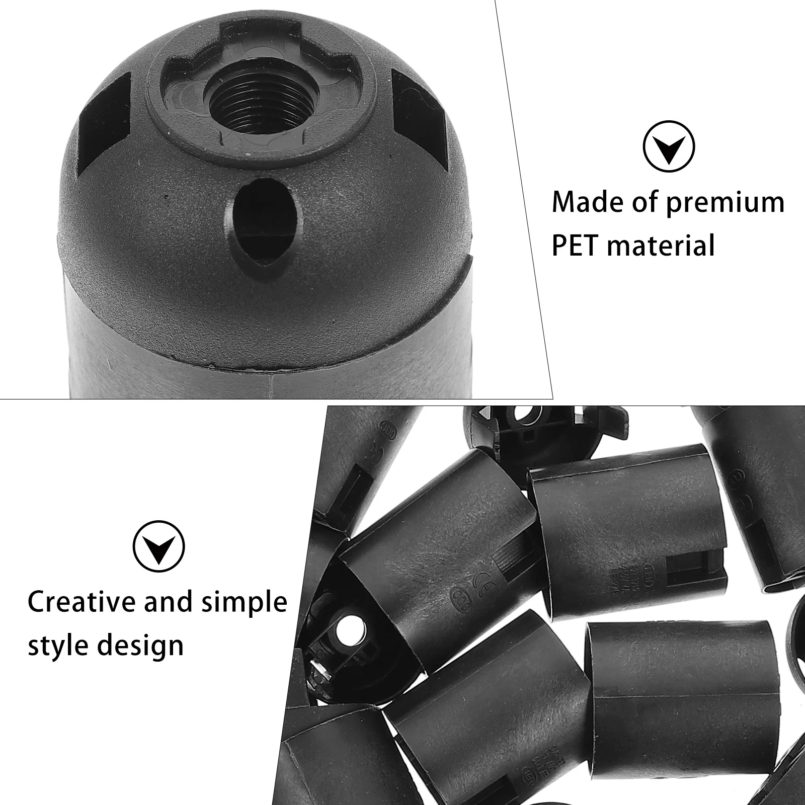 

20Pcs E27 Lamp Bulb Socket Holder LED Light Base Rustproof Sturdy Design for Cafe Living Room Bar Corridor Lighting Decoration