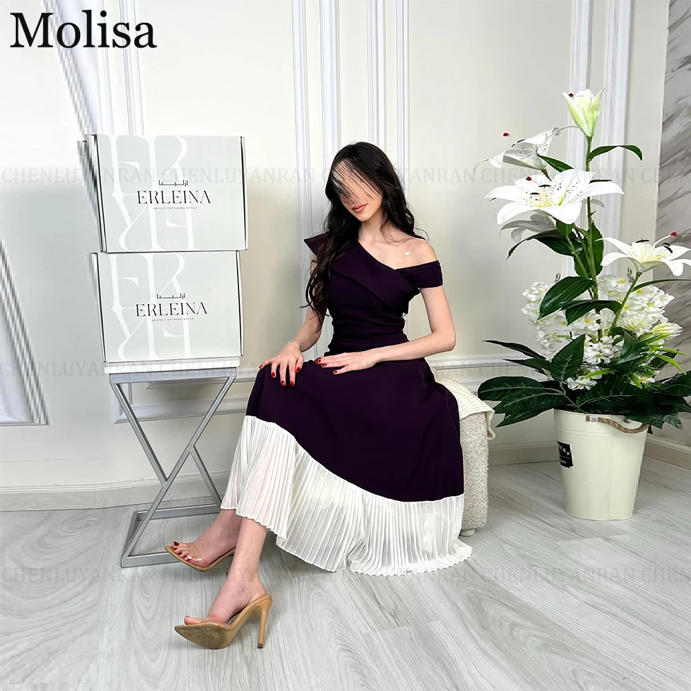 

MOLISA Elegant Formal Occasion Dresses 2025 Customized A-Line One Shoulder Prom Dress Pleated Long Evening Gowns فساتين الحفلات