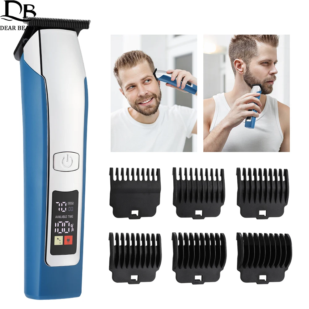 2 In 1 Electric Hair Clipper Beard Trimmer Man Professional Hair Cutter Cordless Rechargeable Men's Shaver Barber Grooming Kit