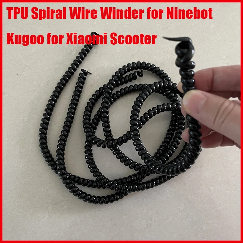 TPU Spiral Wire Winder Winding Line Cable for Ninebot Dualtron Kugoo Zero for Xiaomi Pro2 Mi3/4 All Electric Scooter Bicycle