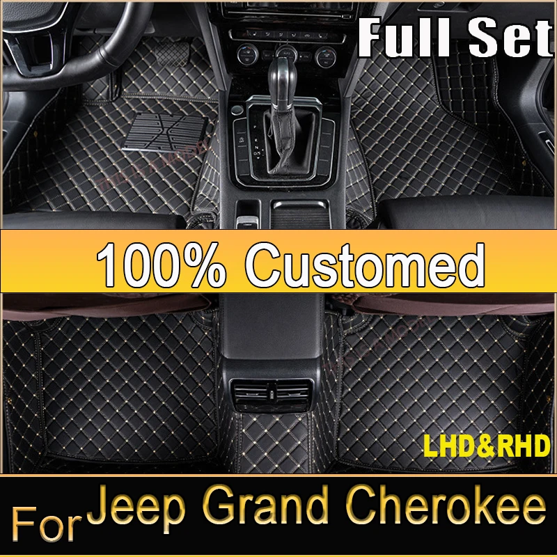 Car floor mats for Jeep Grand Cherokee WK WK2 2011 2012 2013 2014 2015 2016 2017 2018 2019 2020 2021 2022 Custom auto foot Pads