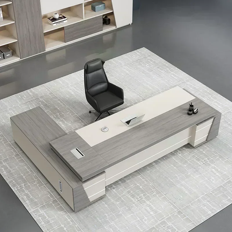 Reception Computer Desk Corner Bureaux Table Room Shelves Desks Table Work Economic Display Nordic Escrivaninha Unique Furniture