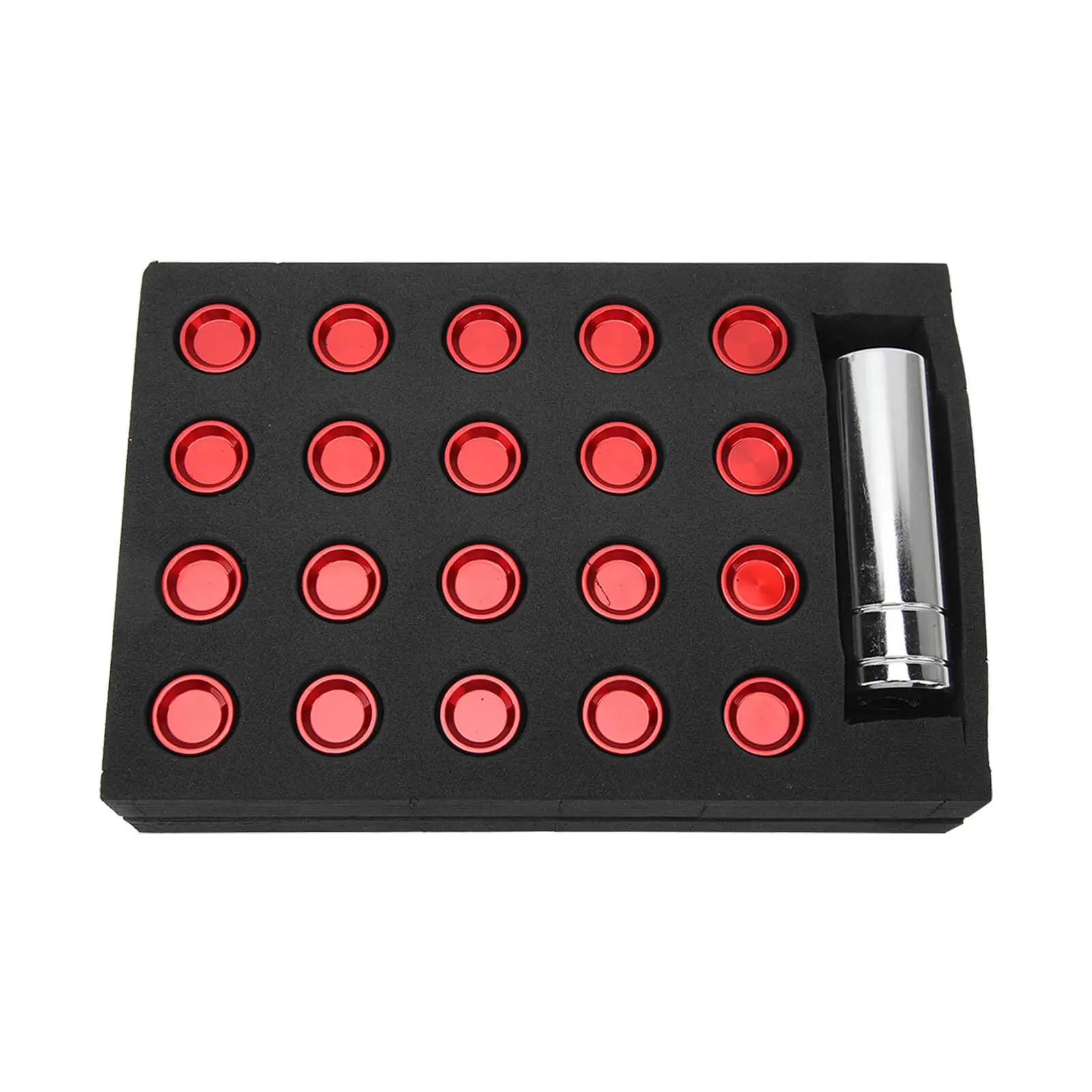 

Wheel Nut Kit Aluminum Alloy M12x1.5 High Strength Universal Anti Crack Lug Nuts 19mm L42mm Rustproof for cars