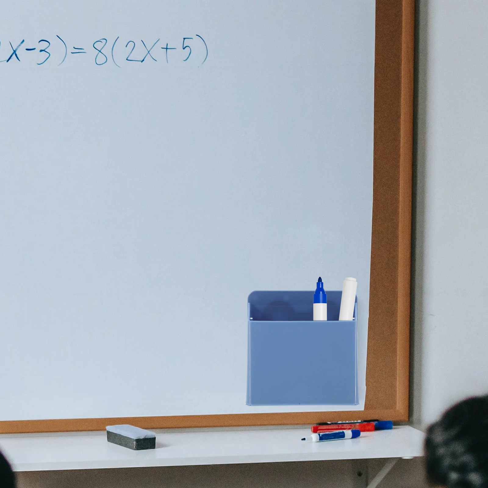 

Suction Cup Pen Box Abs Material Whiteboard Marker Holder Organizer Scratch Resistant Pen Storage Holder Wall Mounted Pencil