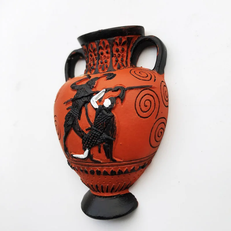 Italy Rome Colosseum Gladiator Classical Pot Magnetic Travel Memorial Decorative Crafts Magnet Refrigerator Sticker