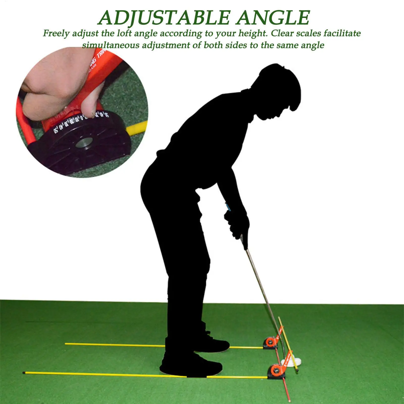جولف محاذاة قضيب حامل سوينغ معدات التدريب زاوية قابل للتعديل جولف وضع أداة مصحح للرجال المحترفين الهواة #5