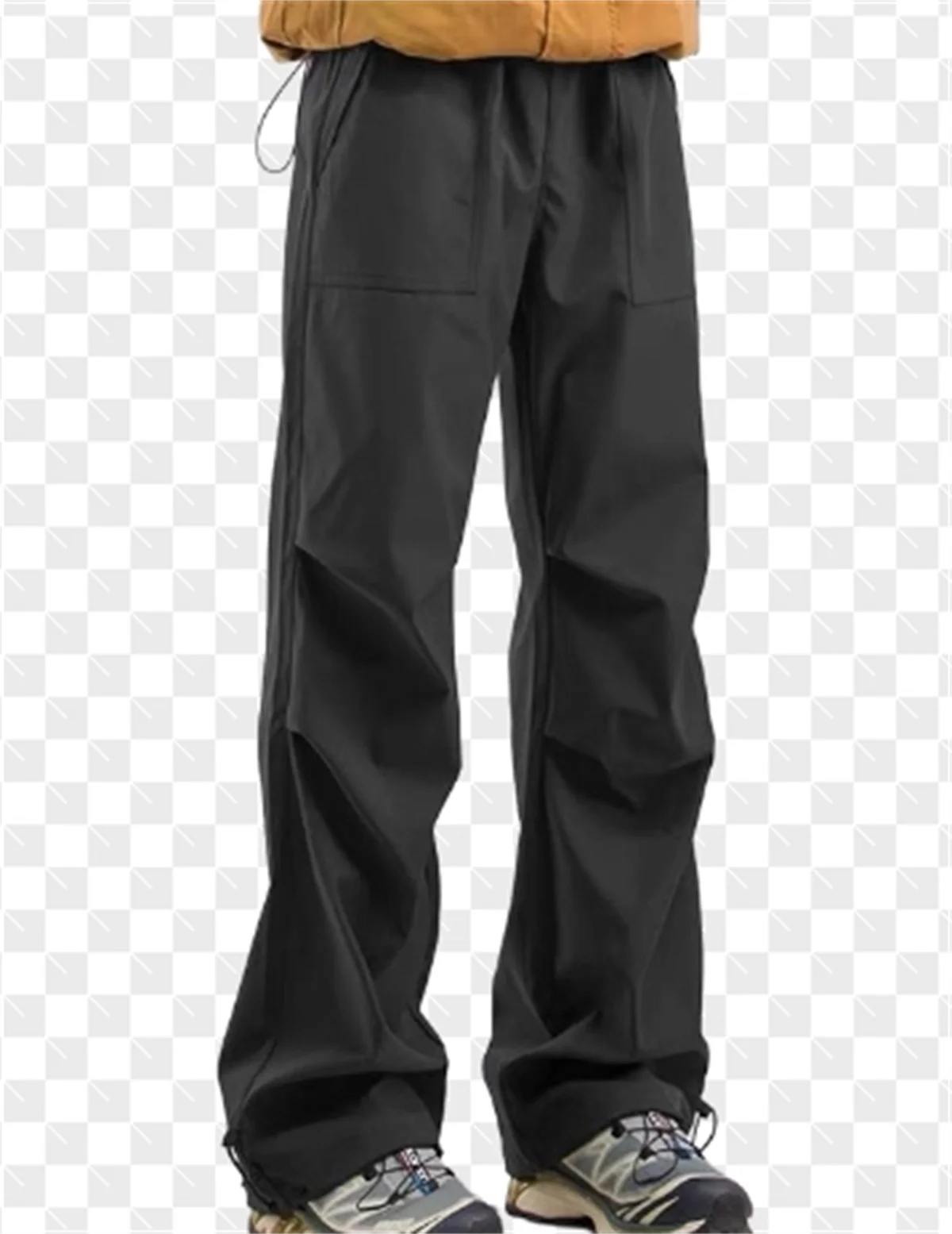 

2025 New Popular Summer Thin Men's Windproof and Rainproof Hiking and Mountaineering Work Pants Fashion Loose and Versatile