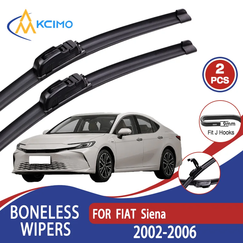 

For FIAT Siena 2002-2006 Car Wiper U-type Soft Rubber Boneless Wiper HD Quiet Durable Automotive Wiper 22"+19"