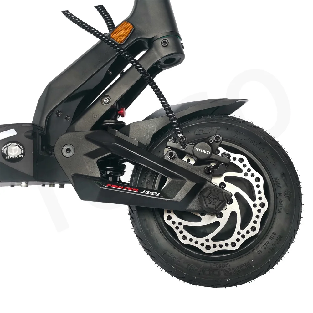 TEVERUN Mini FIGHTER MINI 1000W*2 52V 20.8Ah Peak 2950W Electric Scooter 10*3.0inch Tubeless Tire Hydraulic Brake APP Smart BMS