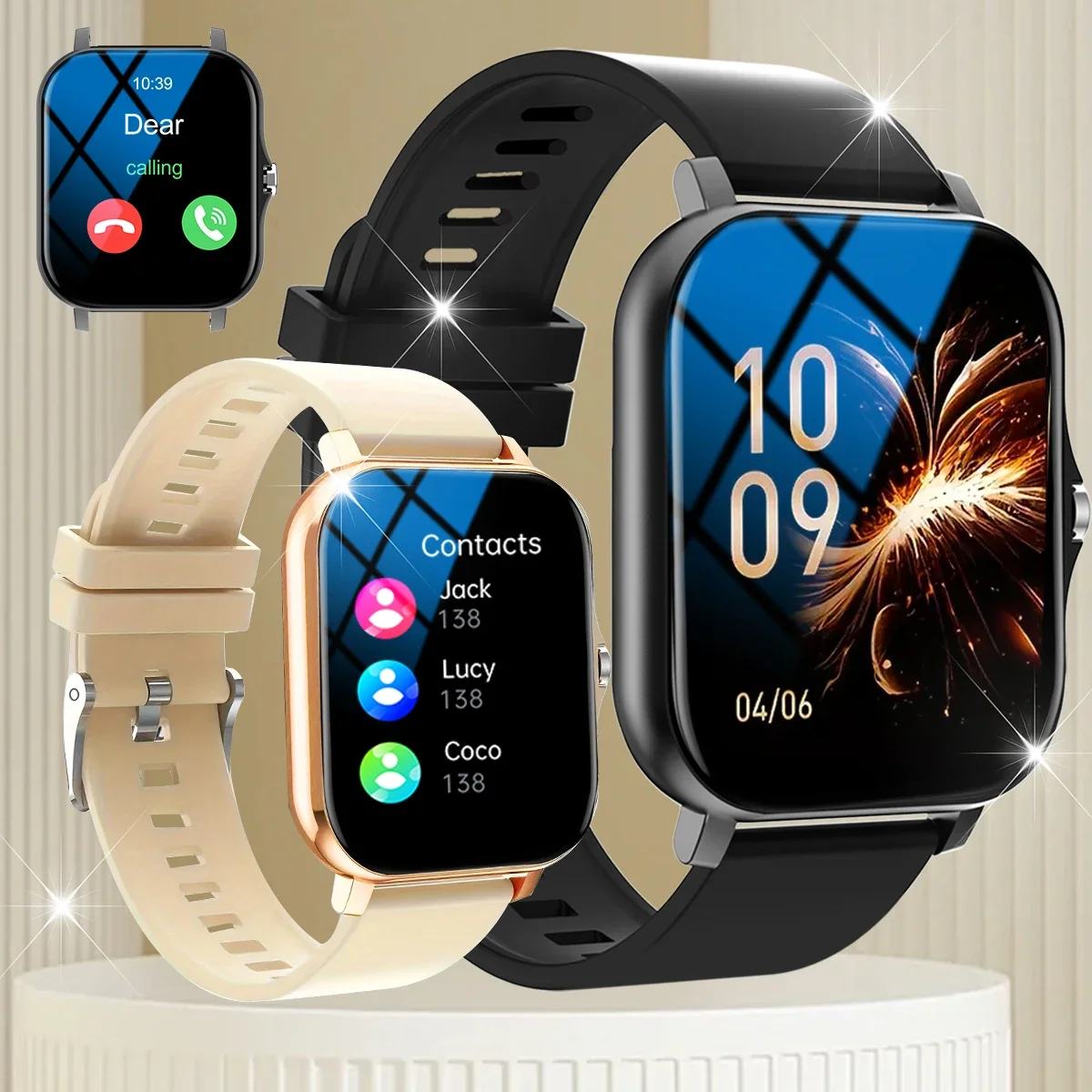 

Popular new smartwatch, call and message reminders. Multiple sports modes, holiday gift.