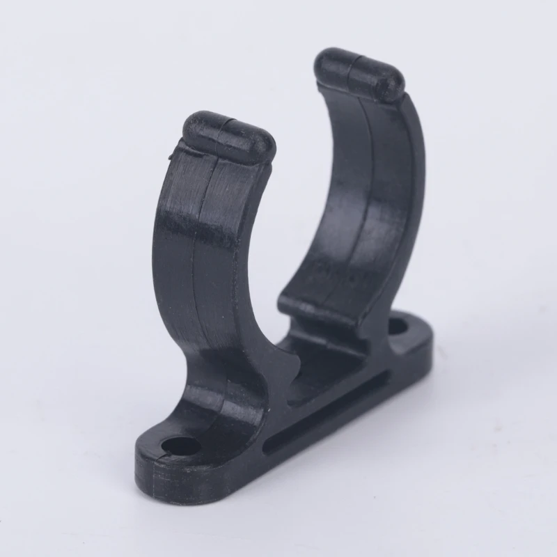 Nylon Pipe Clamp 1.5 Inch Screw-Mount with Insert Rubber Texture for Marine Hose Use and Boat Line Control Tasks Daily X37F
