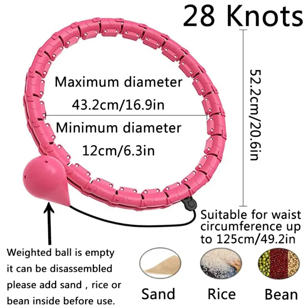 طوق مناسب ذكي قابل للتعديل ، عقدة قابلة للفصل ، معدات تمارين البطن ، مقاس 24 ، 28 ، 36