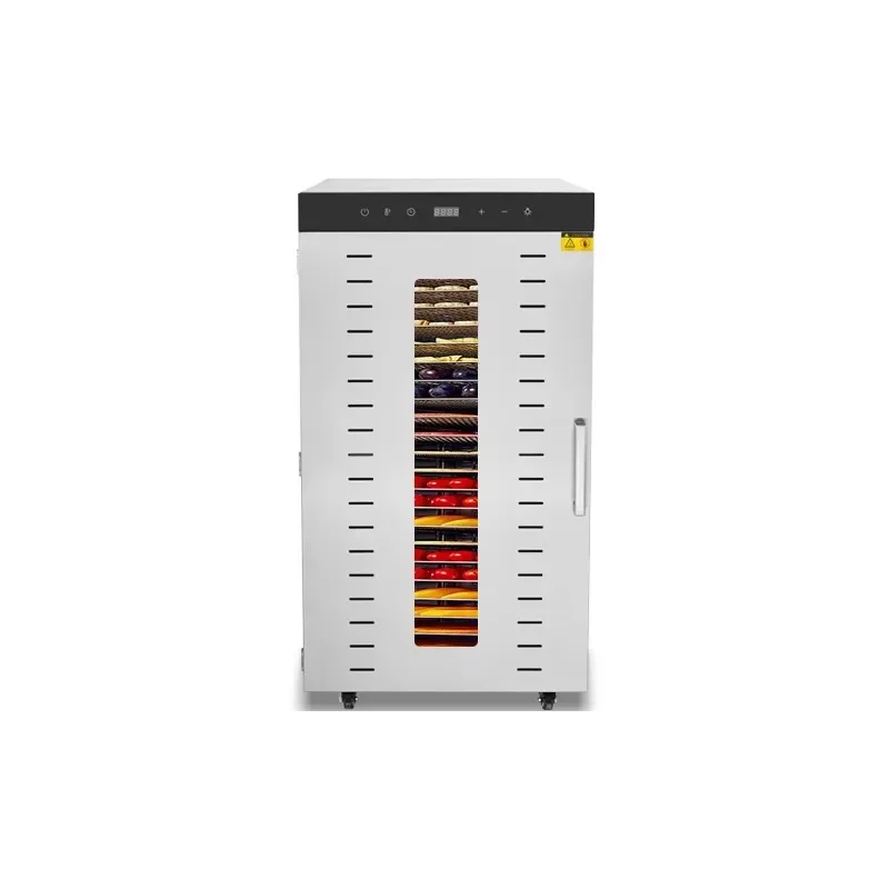 Commercial 22 Trays Stainless Steel Rotary Fruit Dryer Food Beef Jerky Dehydrator Machine Household Food Dehydrator