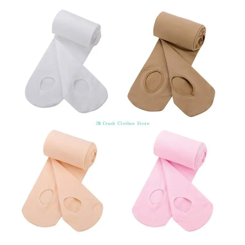 

K1ME для женщин и девочек, мягкие непрозрачные трансформируемые танцевальные колготки без ног с отверстием, одноцветные балетные