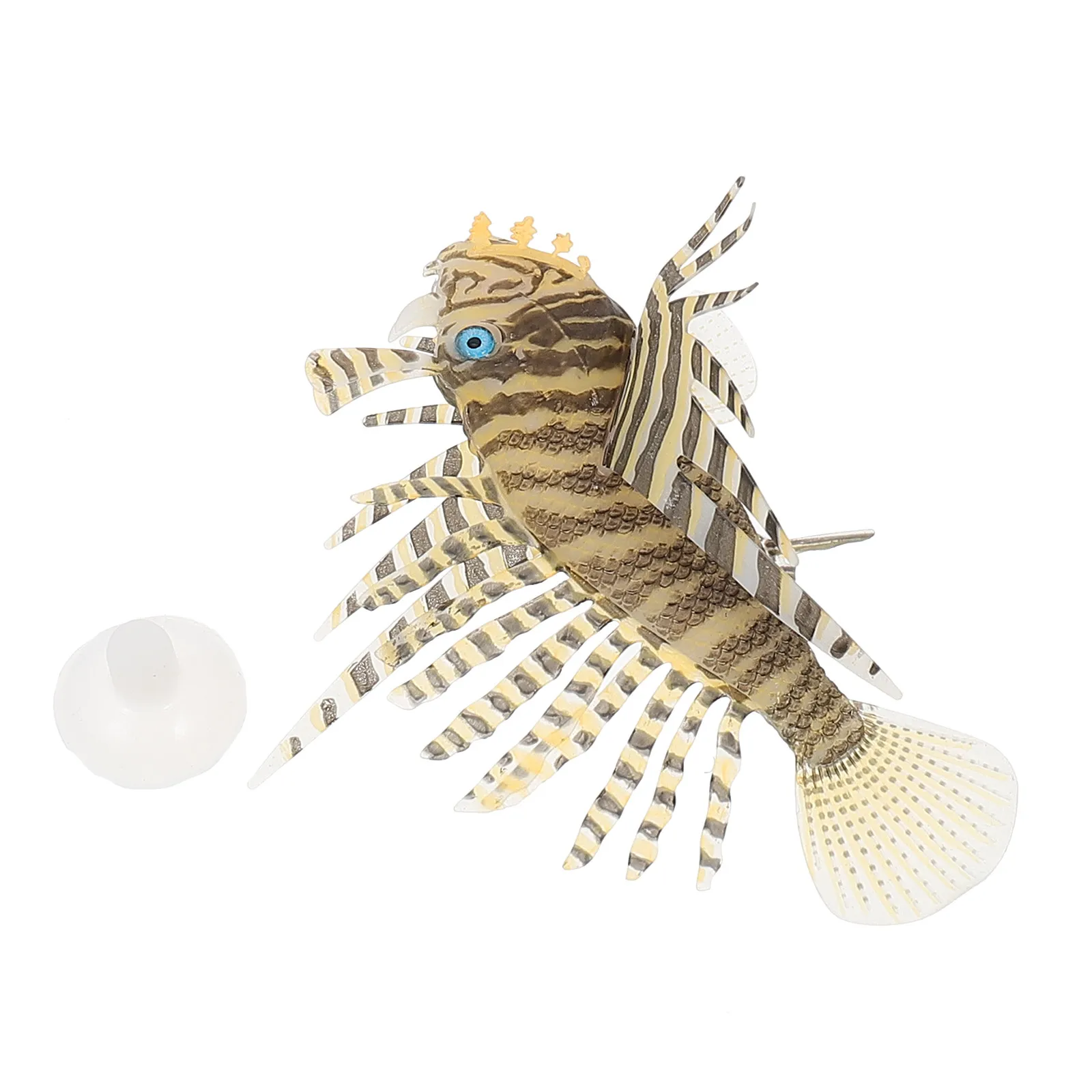 

1Pcs Silicone Fish Decor for Aquarium Realistic Lifelike Fake Fish Ornament Eco Friendly Safe Water Quality Creative Tank