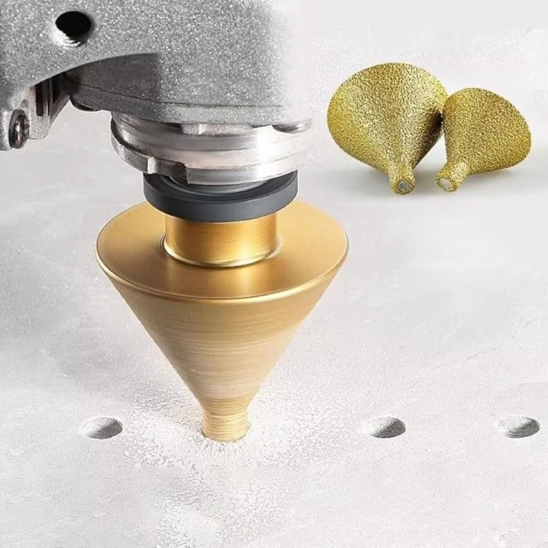 

Hot-selling 9/38/50 mm Vacuum Brazed Diamond Bevel Core Chamfer Bits Submersible Bits for Hole Core Expansion Trimming