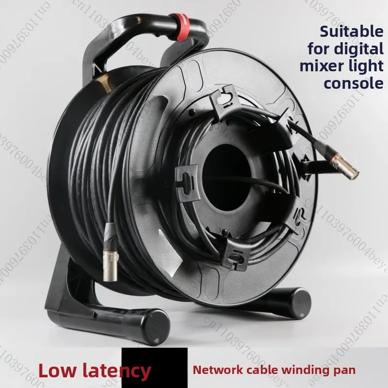 Network cable take-up car reel, suitable for digital mixers