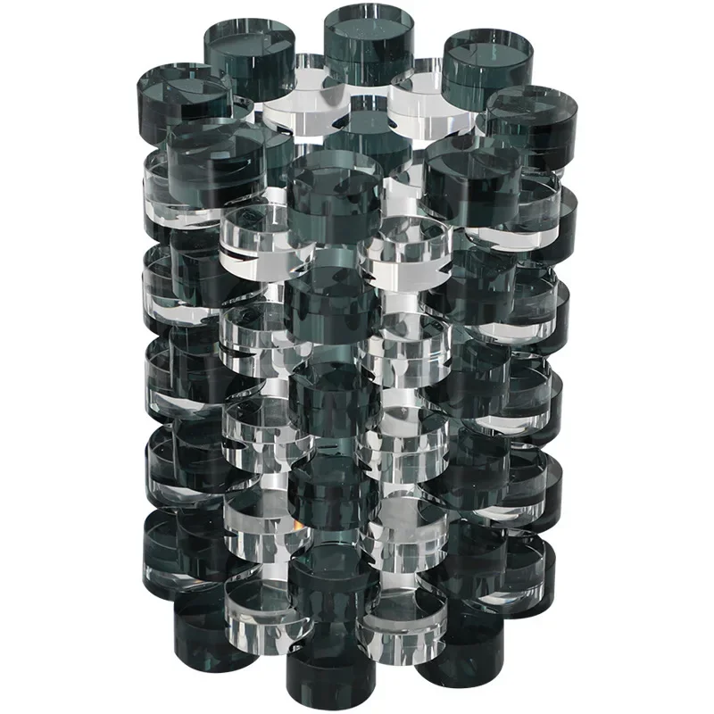 

Modern light luxury transparent citrine hydroponics ornament, home decoration porch desktop vase