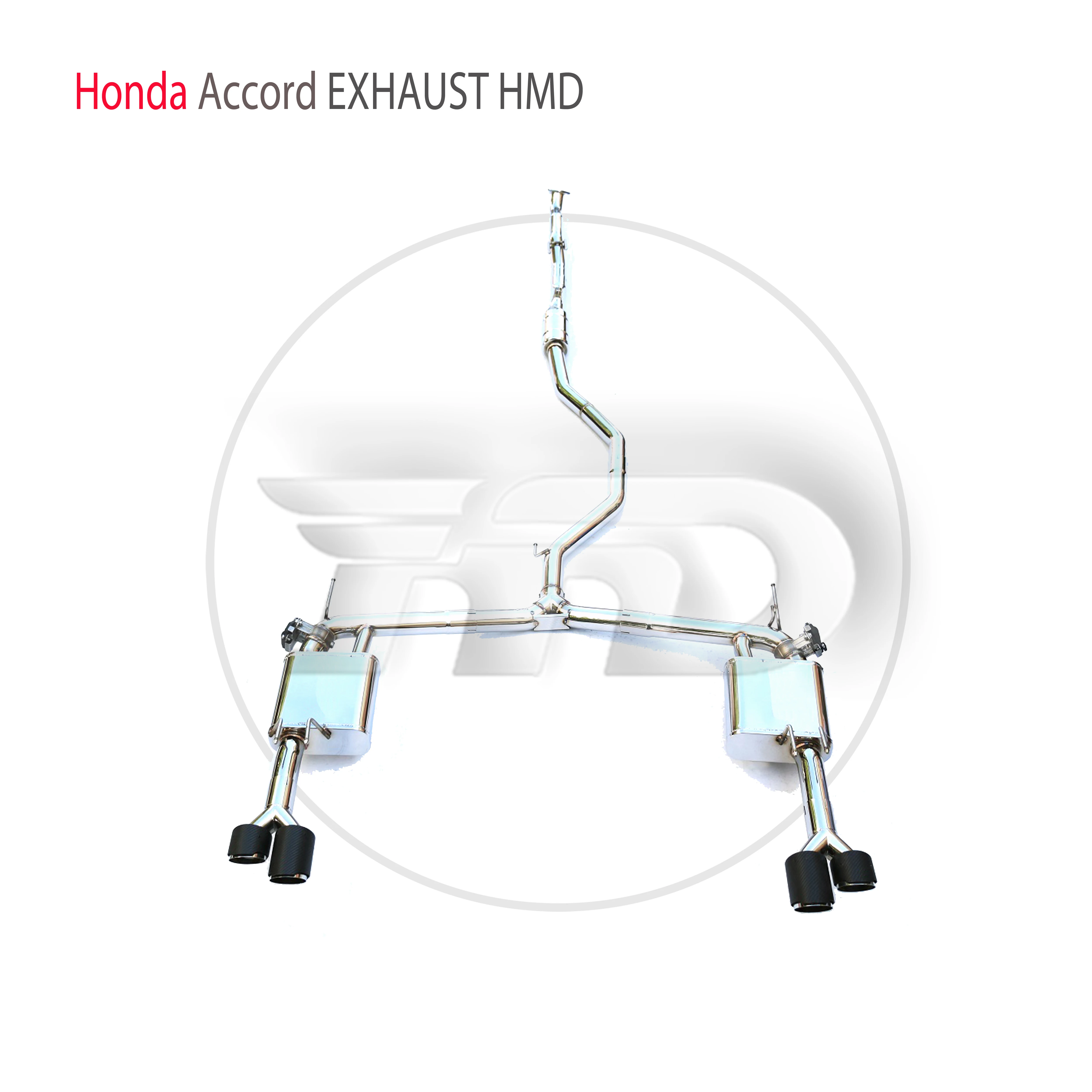 HMD Stainless Steel Exhaust System Performance Catback is Suitable for Honda Accord 1.5T 2.0L 2008-2019 Car Muffler