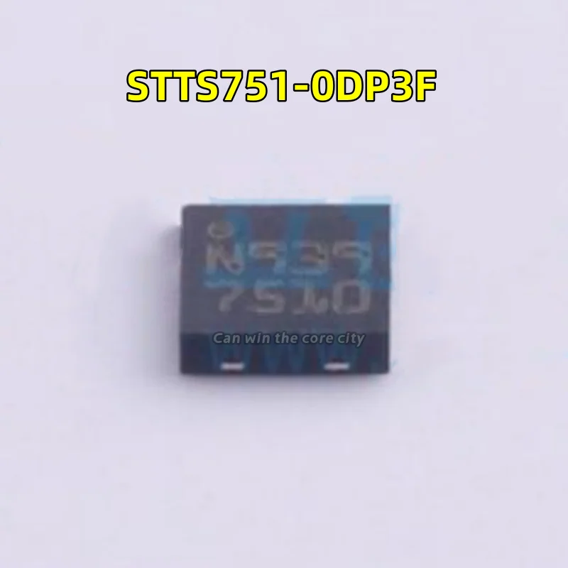 1-100 PCS/LOT STTS751-0DP3F screen printing 7510 STTS751 Patch UDFN-6 temperature sensor chip IC brand new