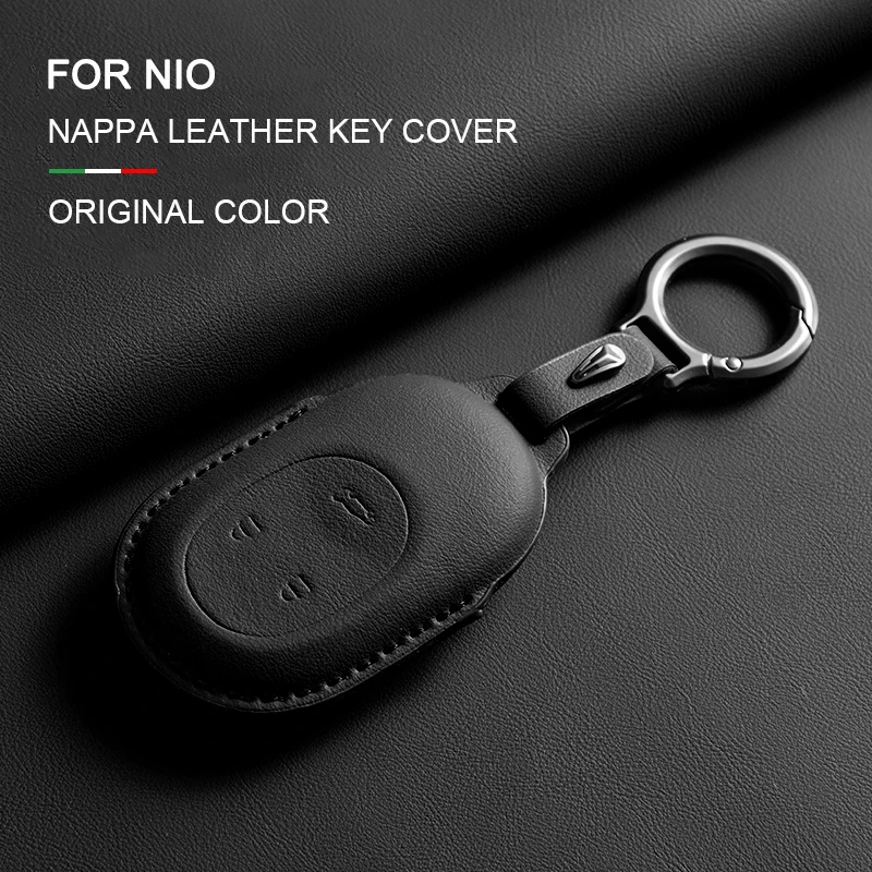 

Original Car Color Leather Key Case Cover For NIO ET5T ES6 EC7 ES7 ET7 ET5 Car Smart Remote Key Case Protecter Shell Accessories