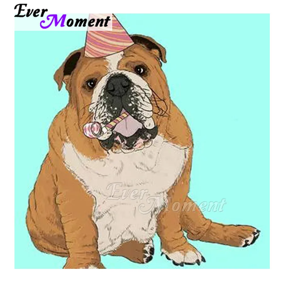 

Dog Hat 5D DIY Ever Moment Diamond Painting Rhinestone Mosaic Full Square Round Drill Diamond Embroidery Decoration ASF1953