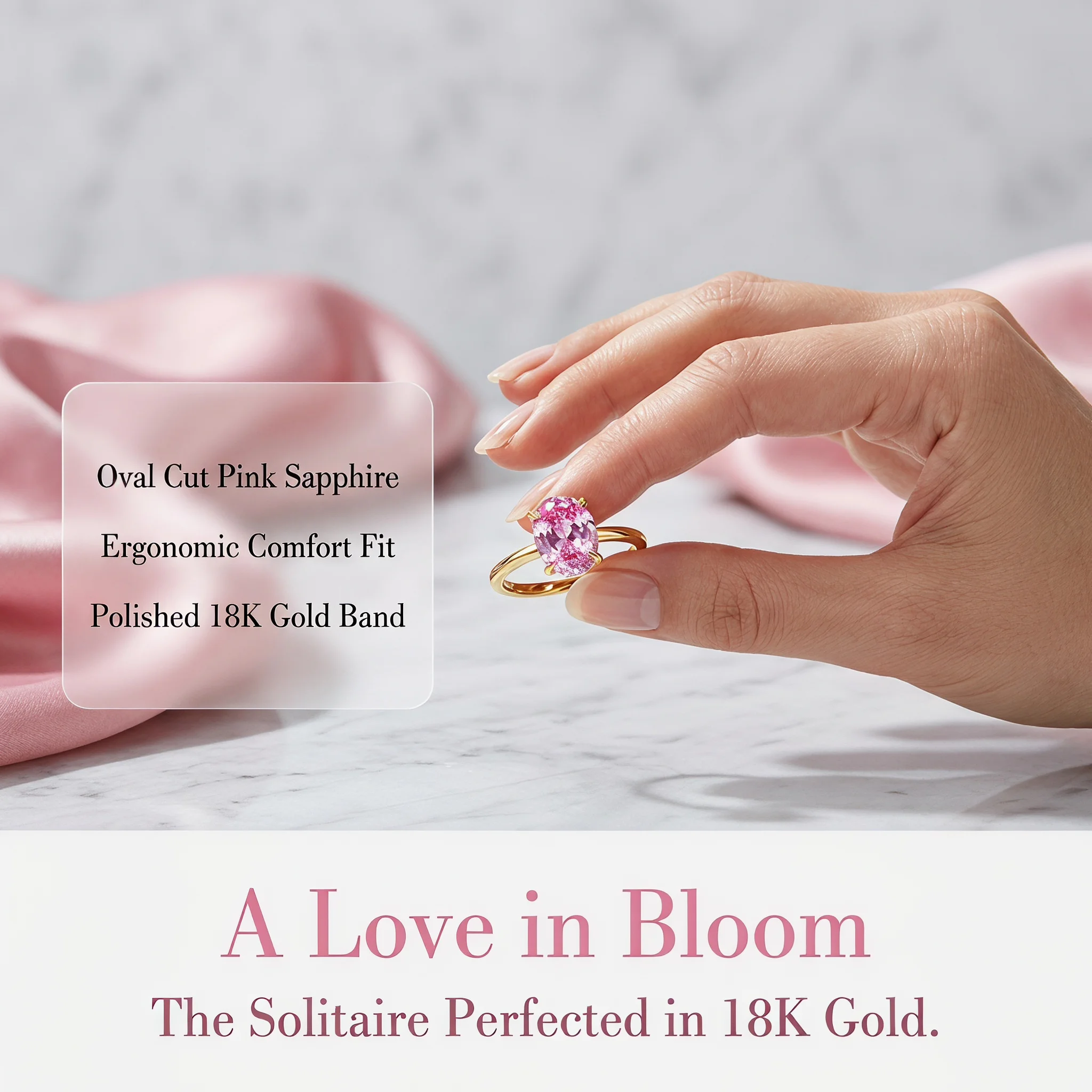 Exquisite 925 sterling silver ice flower high-end minimalist design small-scale ring with subtle warm-toned opening effect