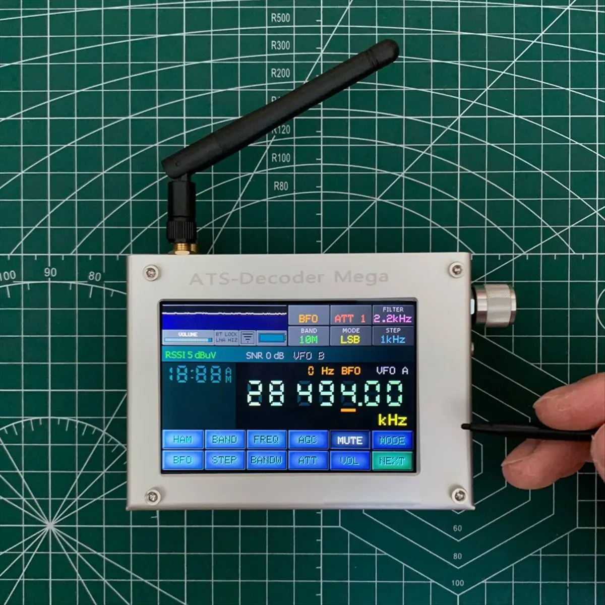 T80C! ATS Decoder Si4732 Full Band Radio Receiver FM RDS AM LW MW SW SSB Receiver with Official H-RADIO 4.2 License Code
