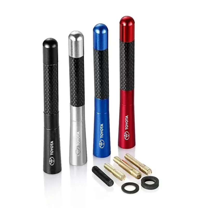 1 قطعة هوائي راديو السيارة FM/AM هوائي استقبال المعادن سيارة ملصق لتويوتا Chr كورولا يارس Rav4 E150 E120 لاند كروزر 200