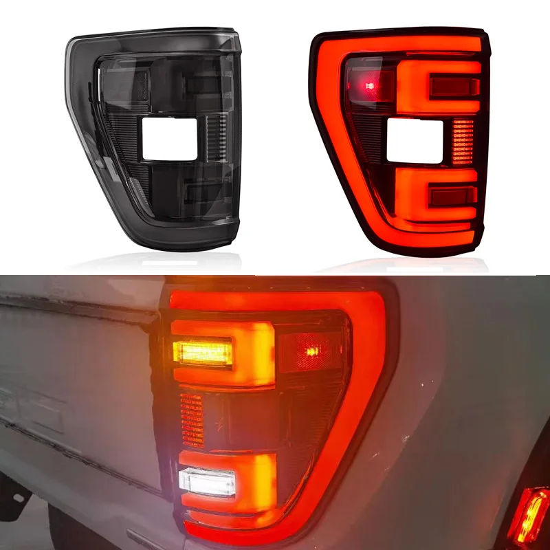 Tail Lamp For Ford F-150 F150 2021 2022 Raptor Rear Runnning Turn Signal Car Brake Tail Light  Reverse Reflector