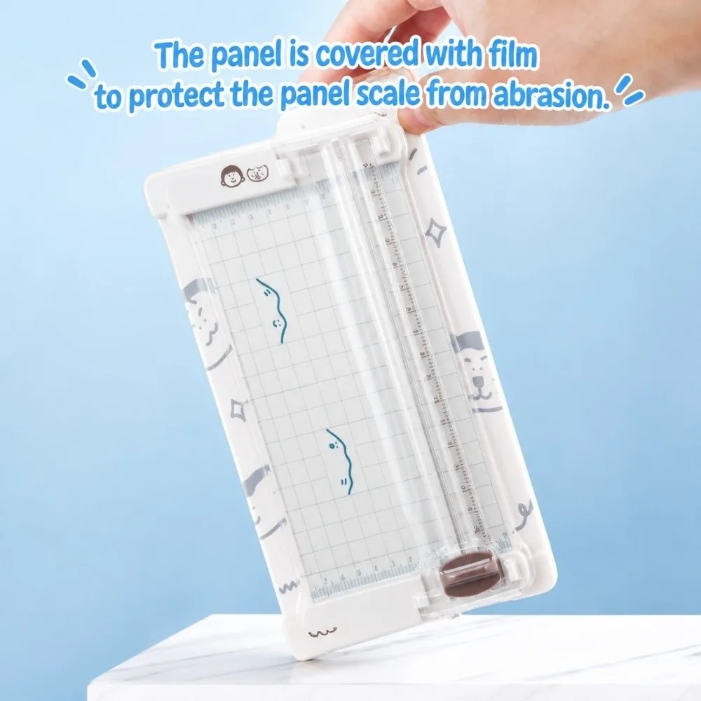 Craft ABS Paper Cutter Practical Scale Design Craft Paper Trimmer Cutting Mat Measurement Ruler Scoring Board For Office Home