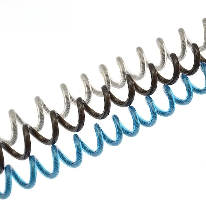 Diving missed rope TPU spring steel wire anti-lost rope quick release hook buckle BCD telescopic lanyard underwater equipment