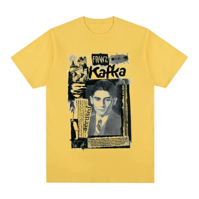 Franz Kafka Vintage T-Shirt New Printed T-Shirt Men\'s Fashion Cotton Short Sleeve Top T-Shirt