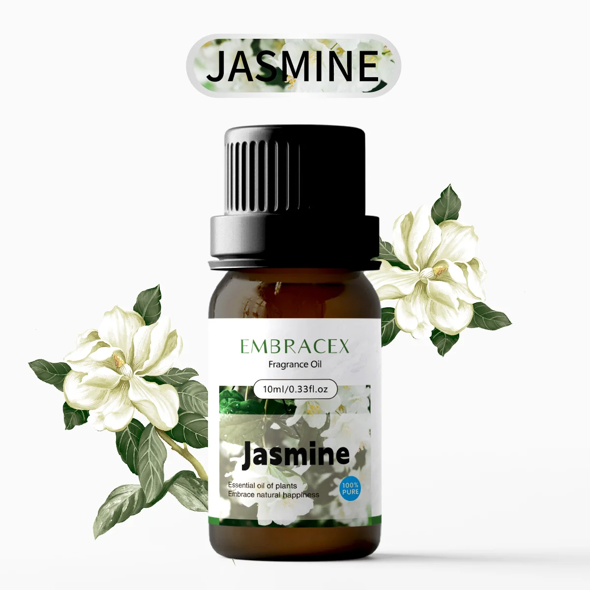 10ml Jasmine Fragrance Oils Floral Fragrance Oil Car Air Freshener Long Lasting Scent Gifts