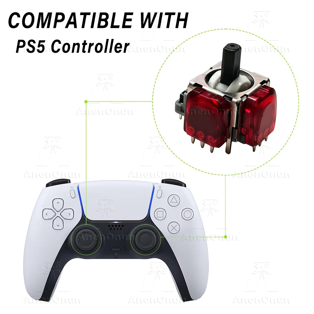 TMR Electromagnetic Joystick for PS5/PS4/Xbox Controller Upgraded Replacement Repair Part No Drift Premium 3D Analog Thumb Stick