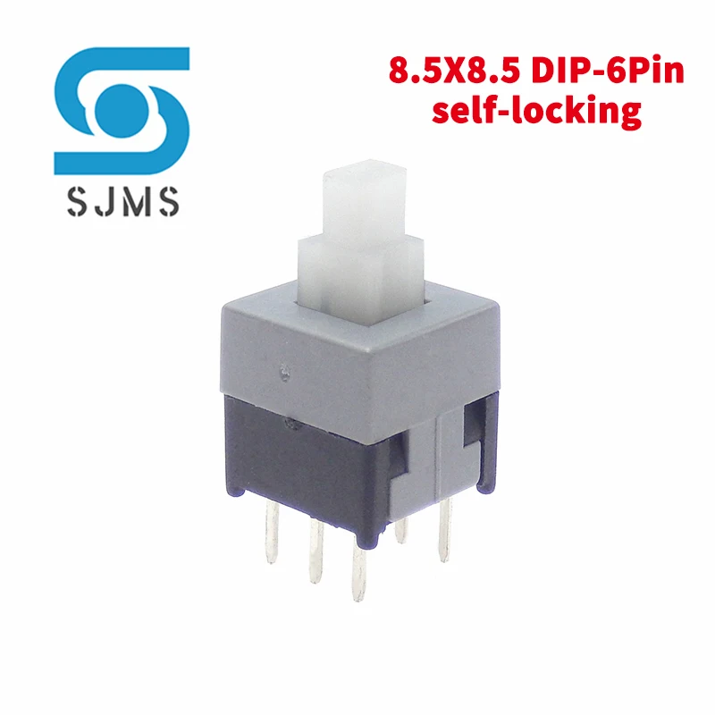 10PCS 5.8x5.8 7x7 8x8 8.5x8.5mm Non-Self-Locking / Self-Locking Switch / UNlock Push 6 Pin Tactile Power Micro Button Switches