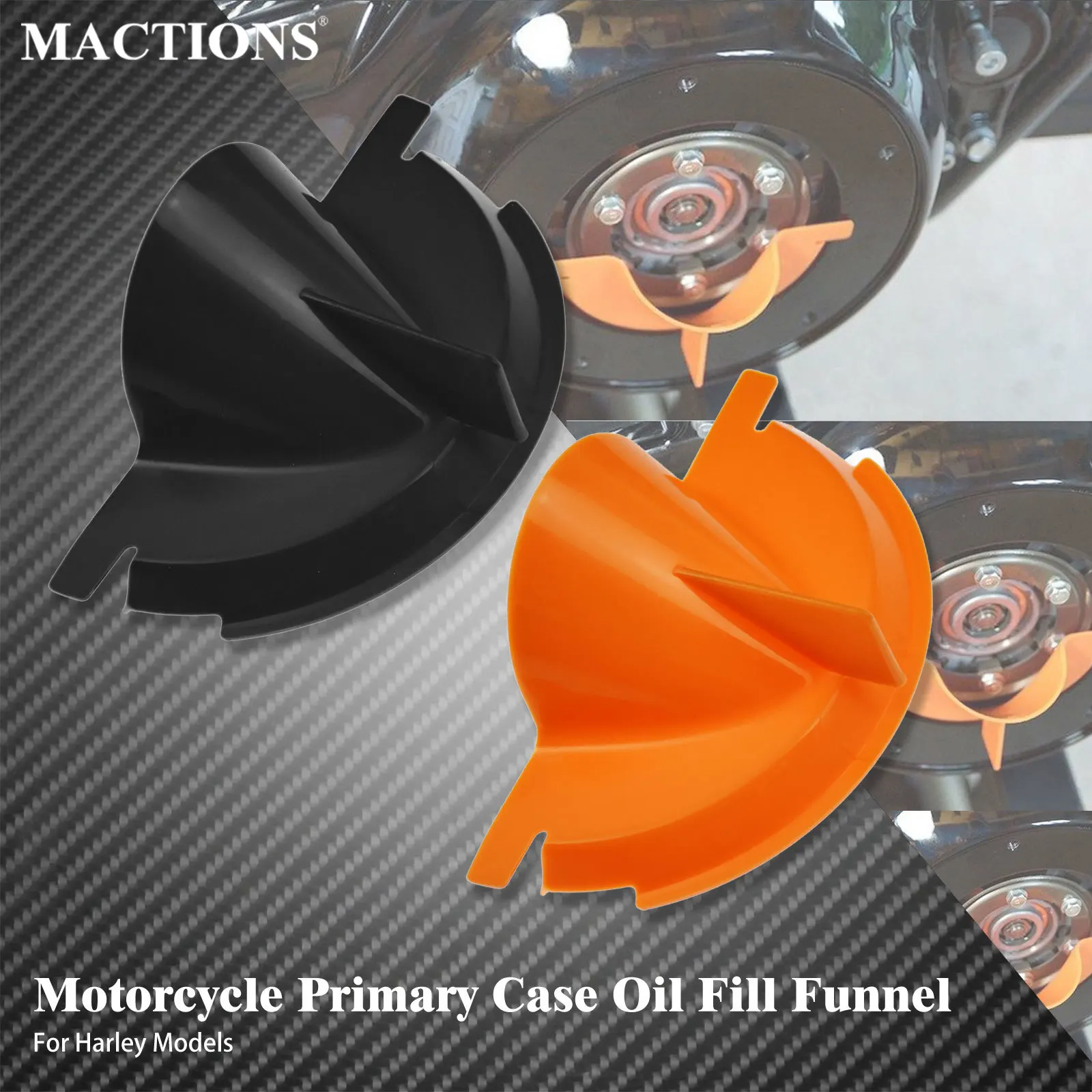 

Motorcycle Oil Fill Funnel Cover Primary Case Funnel Cap For Harley Touring Road Street Glide FLHTK FLHR Softail FLSTF Dyna FXDL