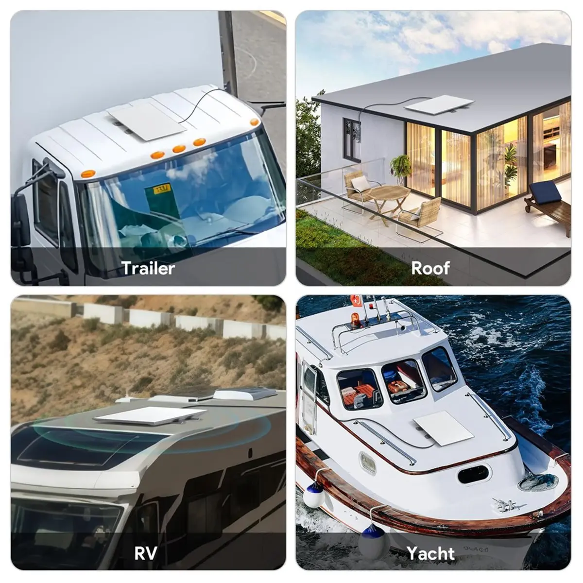 【2026 TOP Global】2° Tilt Mobility RV Roof Mount for Gen 3 Low Profile, 174mph Windproof, Anti-Rust, for RV, Boat & Roof Rack