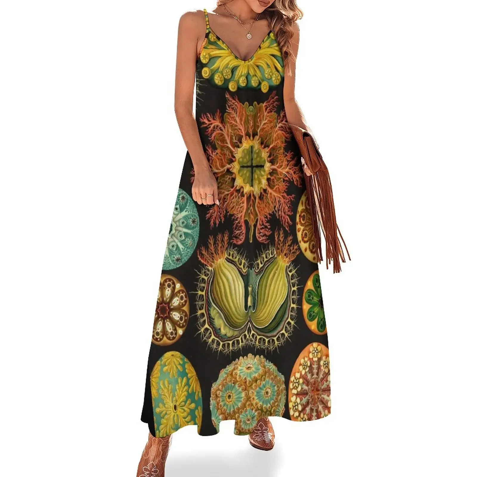 

Ascidiae (ascidiacea) - Ernst Haeckel Sleeveless Dress Dress for girls Cocktail of dresses Dress