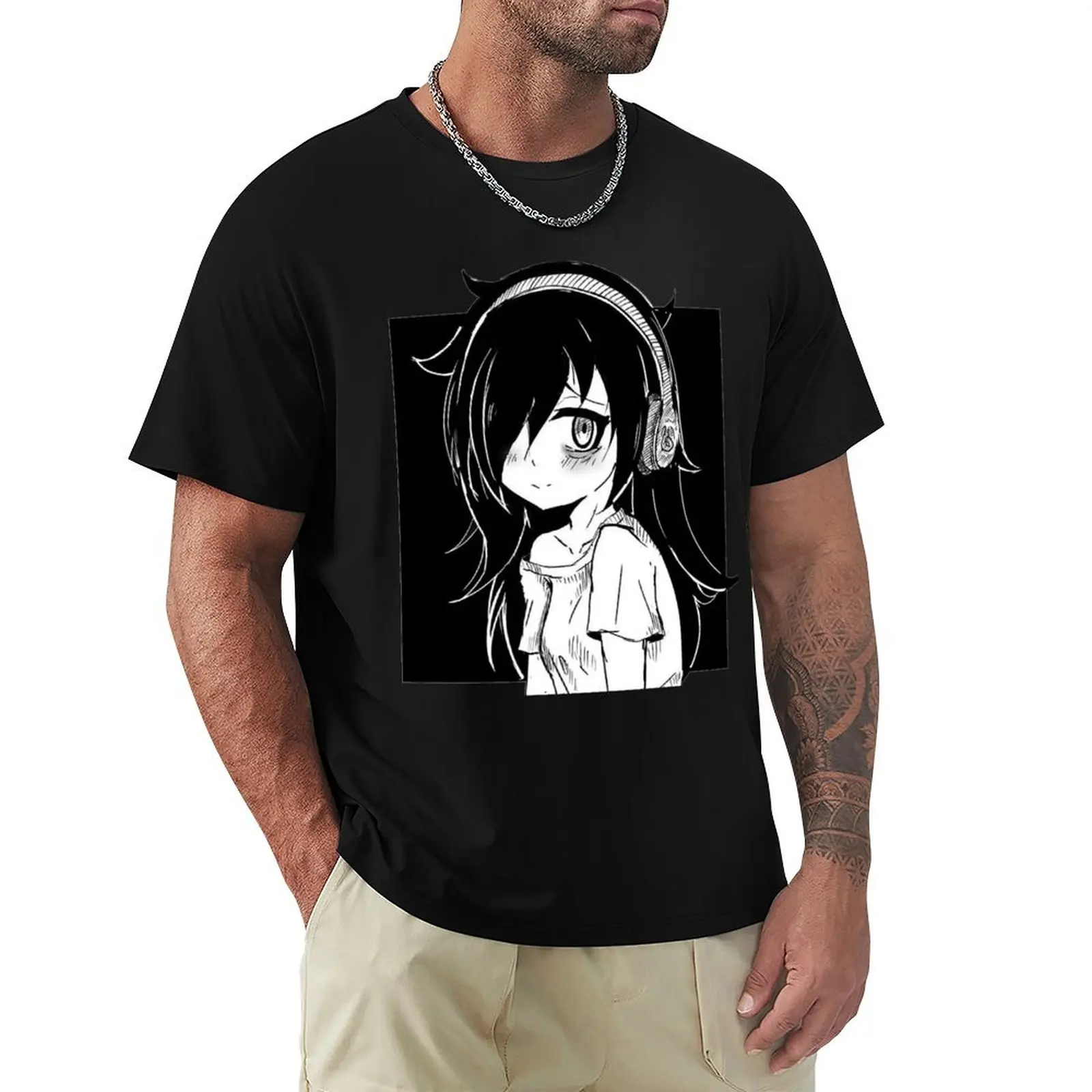 

Tomoko Watamote T-Shirt anime t shirts summer top funny t shirts for men