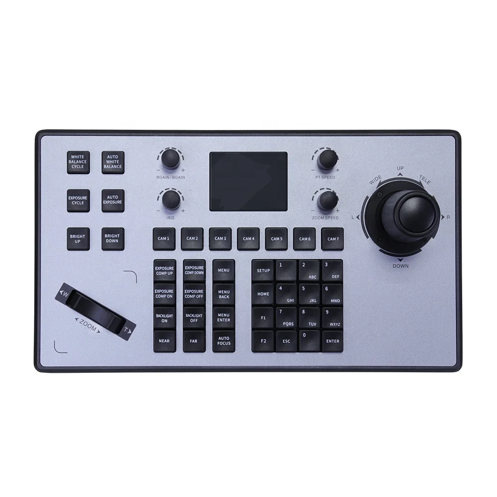 Hot Video Conference System Control Keyboard 4D Joystick With Poe Aluminum Housing Controller