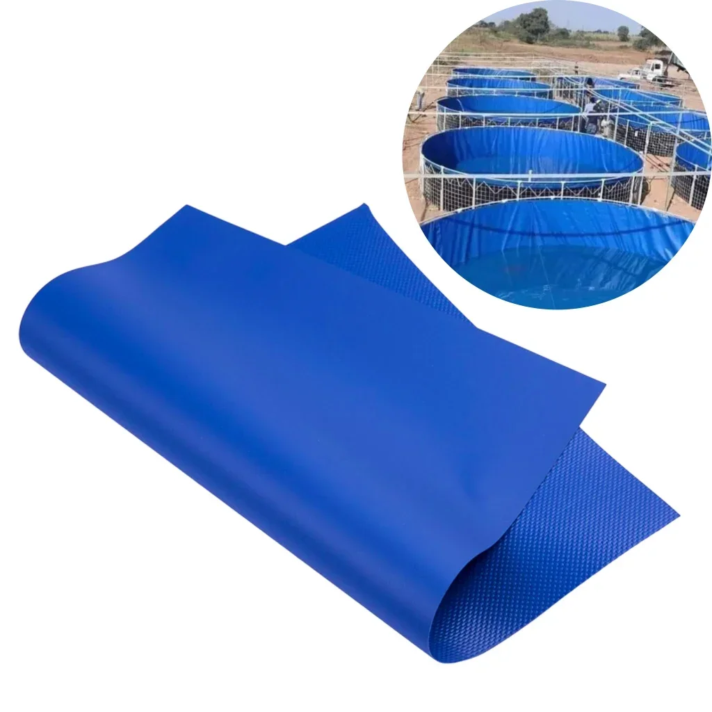 【From China】Pvc Tarpaulin C-ustom Thickness 1000d Industrial Fabric Roll for Manufacturing Fish Pond Tank Pool Tarpaulin Pvc