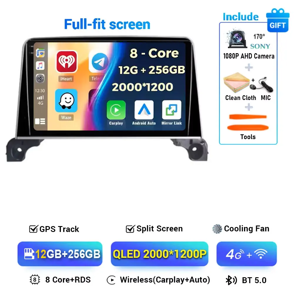 Android 15 Carplay Auto 360 Camera Voor Peugeot 5008 4008 3008 2017 2018 2019 2020 Autoradio Multimedia Speler navigatie Gps Dsp