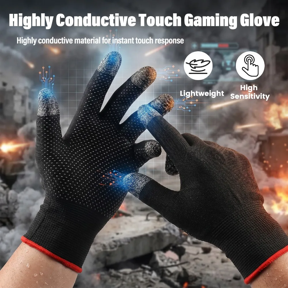 4 Pairs Breathable Anti-slip Touchscreen Gloves for Men Women Lightweight UV Protection Driving Cycling Mobile Game Gloves