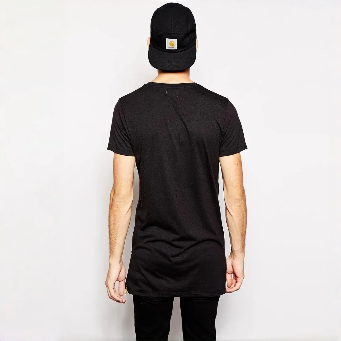 2026 MRMT Brand New Clothing Mens  Long T Shirt Hip Hop Extra Longline T-Shirt For Male Tshirt Zipper Man Leisure T Shirts