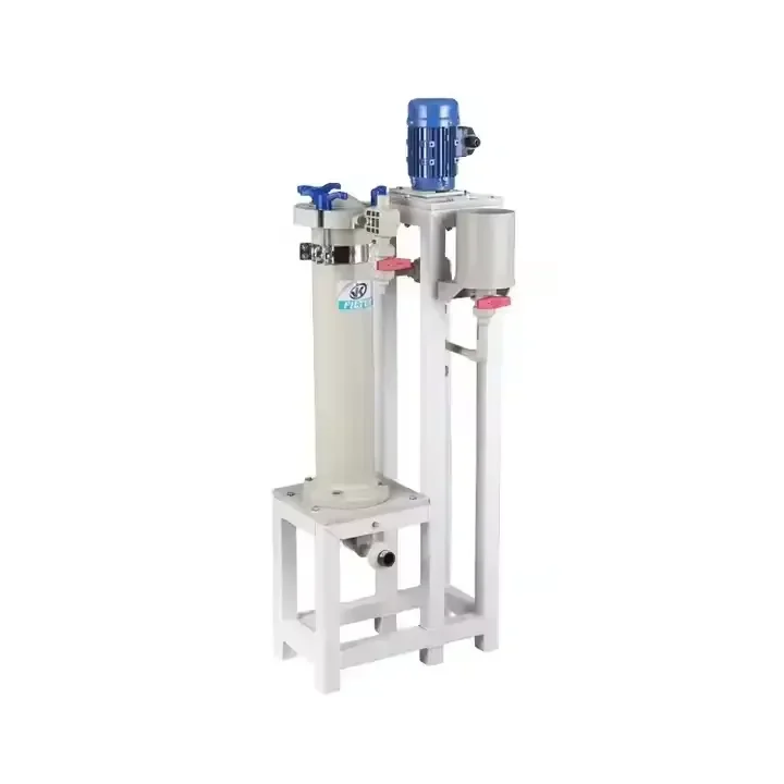 Professional Customization Plastic Polypropylene Plating Industry Nickel Electroplating Filter With Acid Vertical Pump